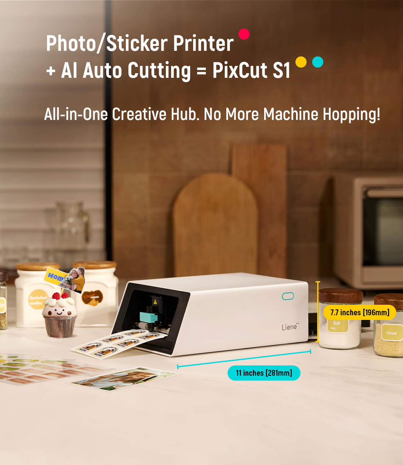 Photo/Sticker Printer + Al Auto Cutting = PixCut S1