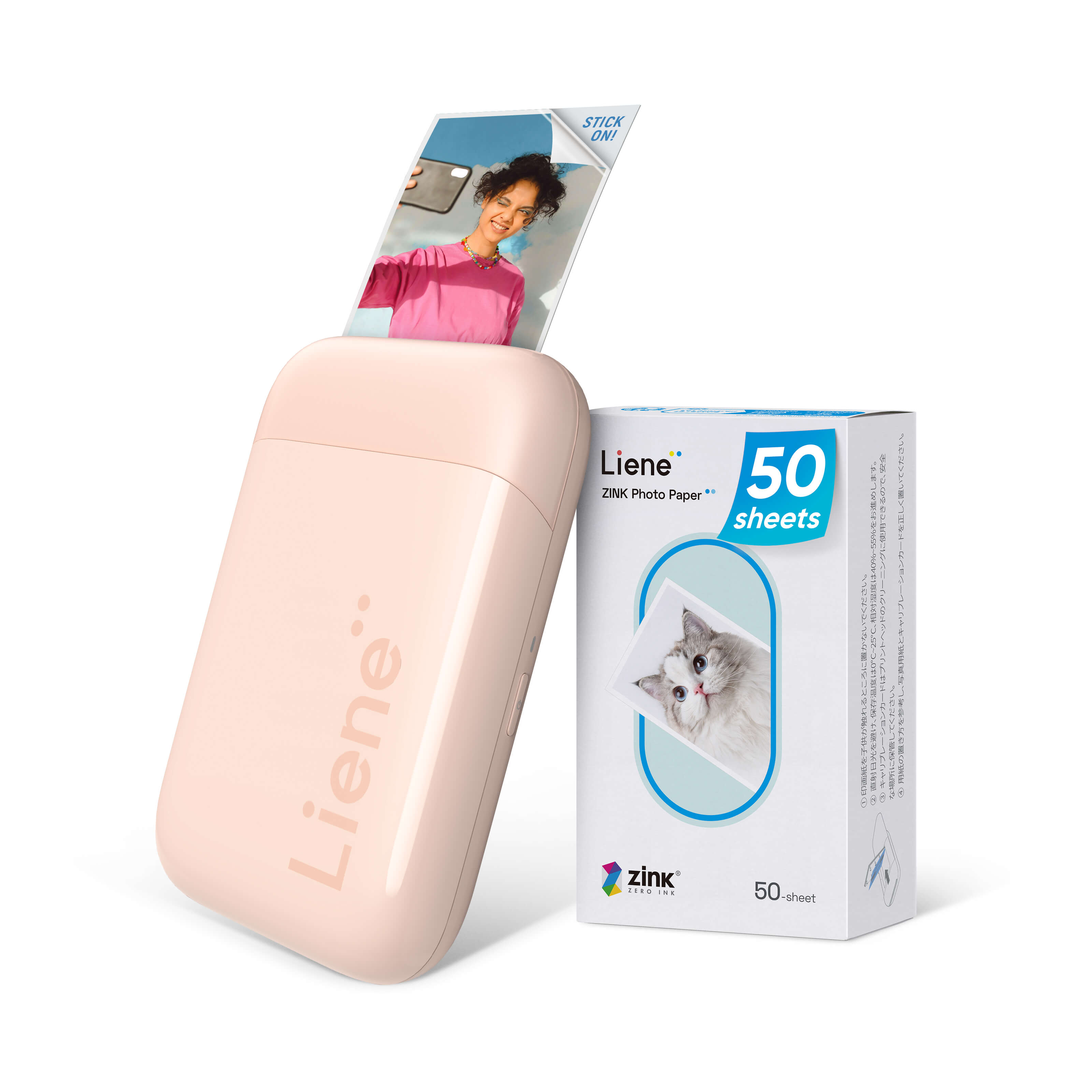 Pearl K100 2x3" Portable Photo Printer - Pink (50 Zink Photo Papers)