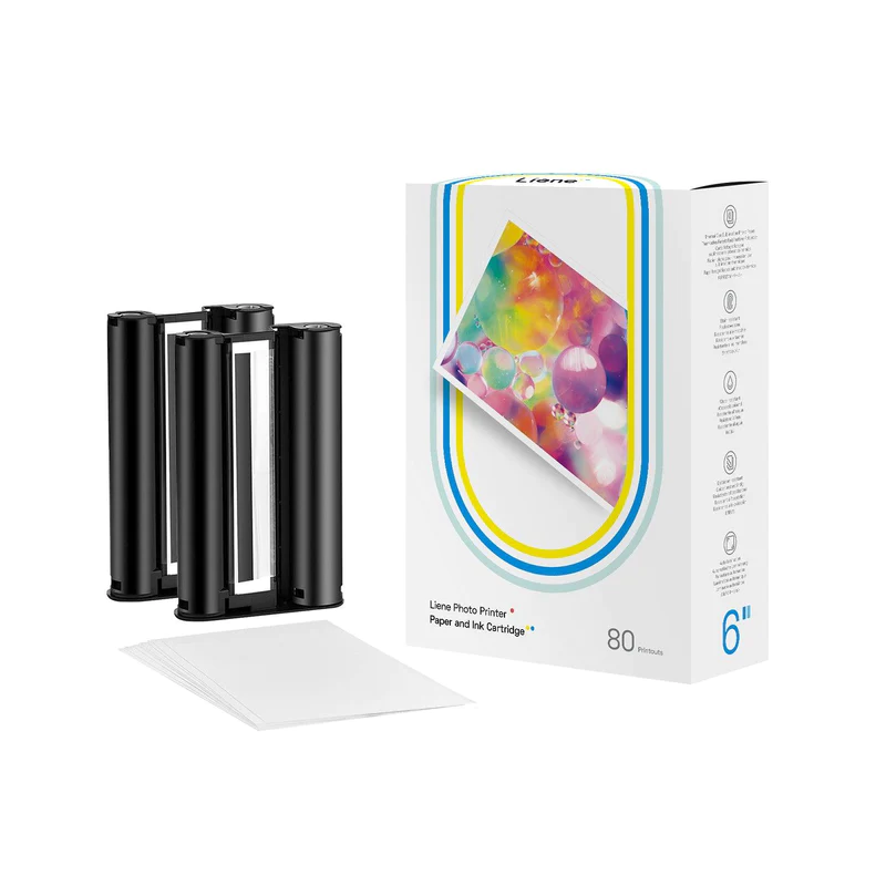 4x6 Photo Printer Papers & Ink Cartridge Refill