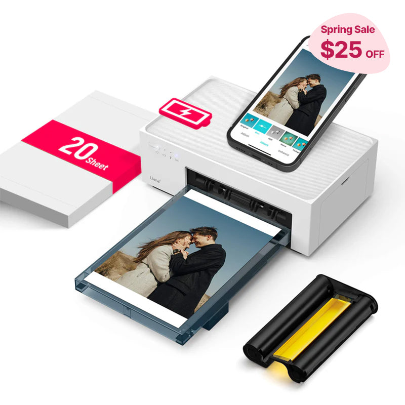 Amber Instant Photo Printer Built-in Rechargeable Battery M200