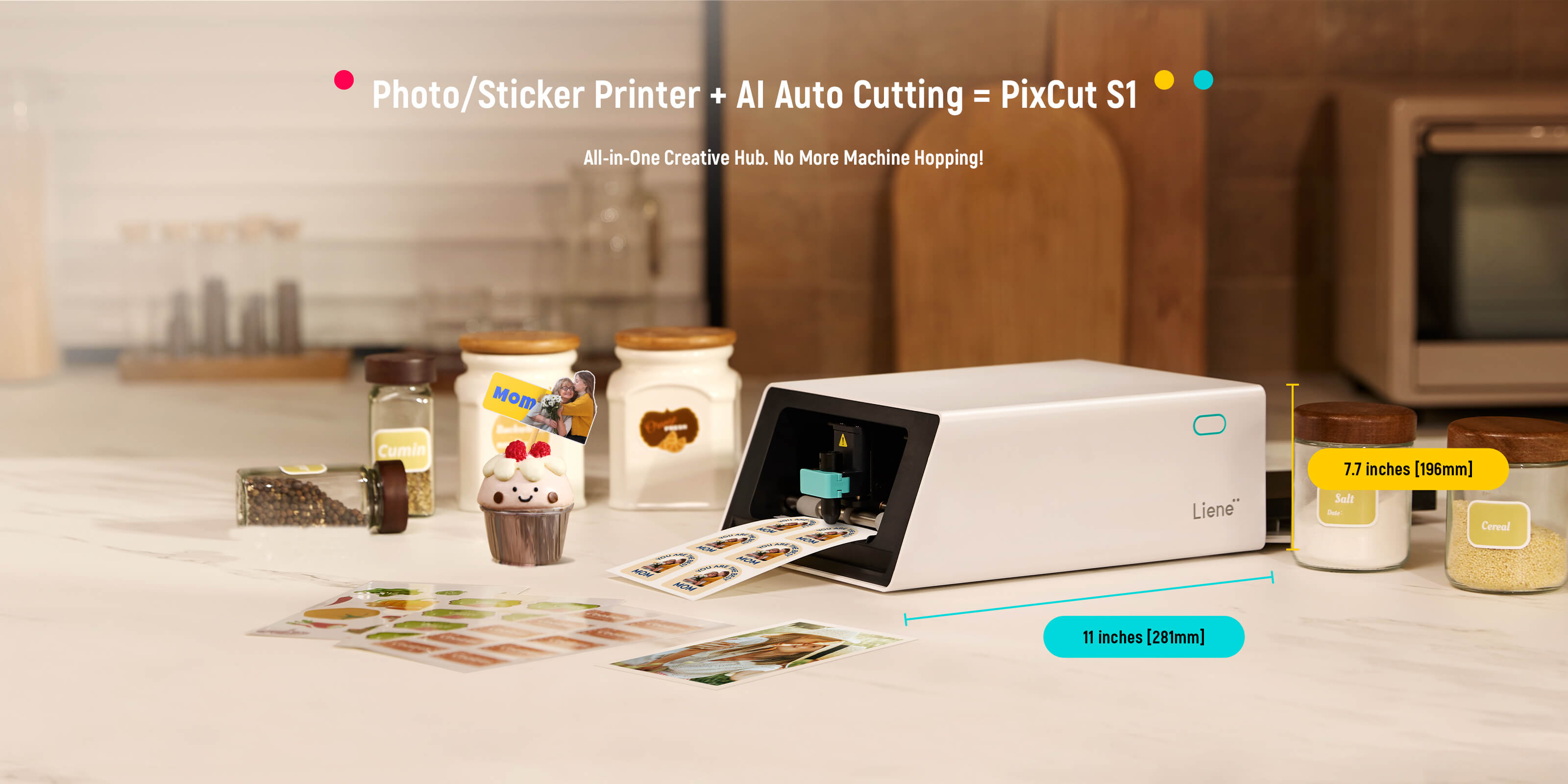 Photo/Sticker Printer + Al Auto Cutting = PixCut S1