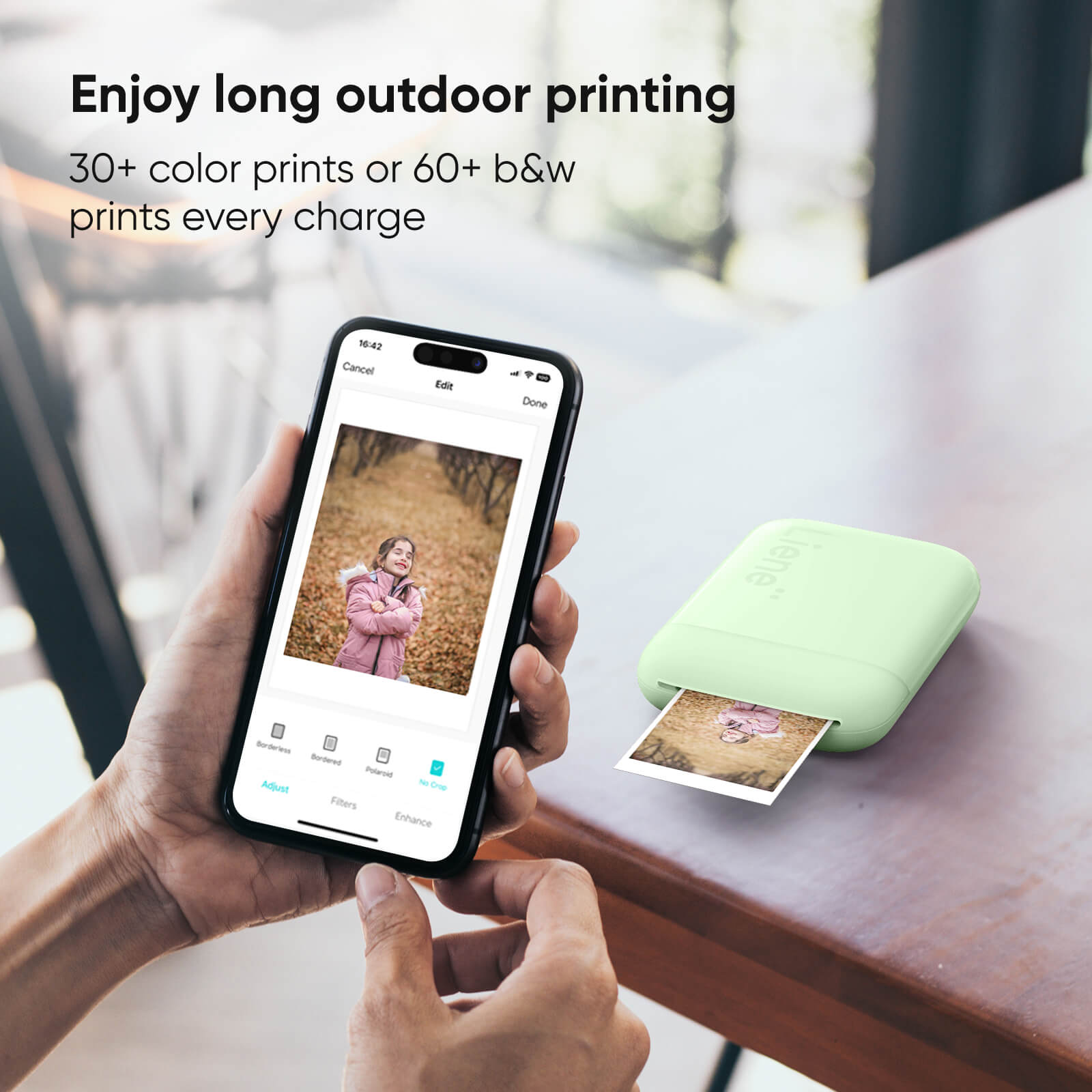 Pearl K100 2x3" Portable Photo Printer - Green (50 Zink Photo Papers)