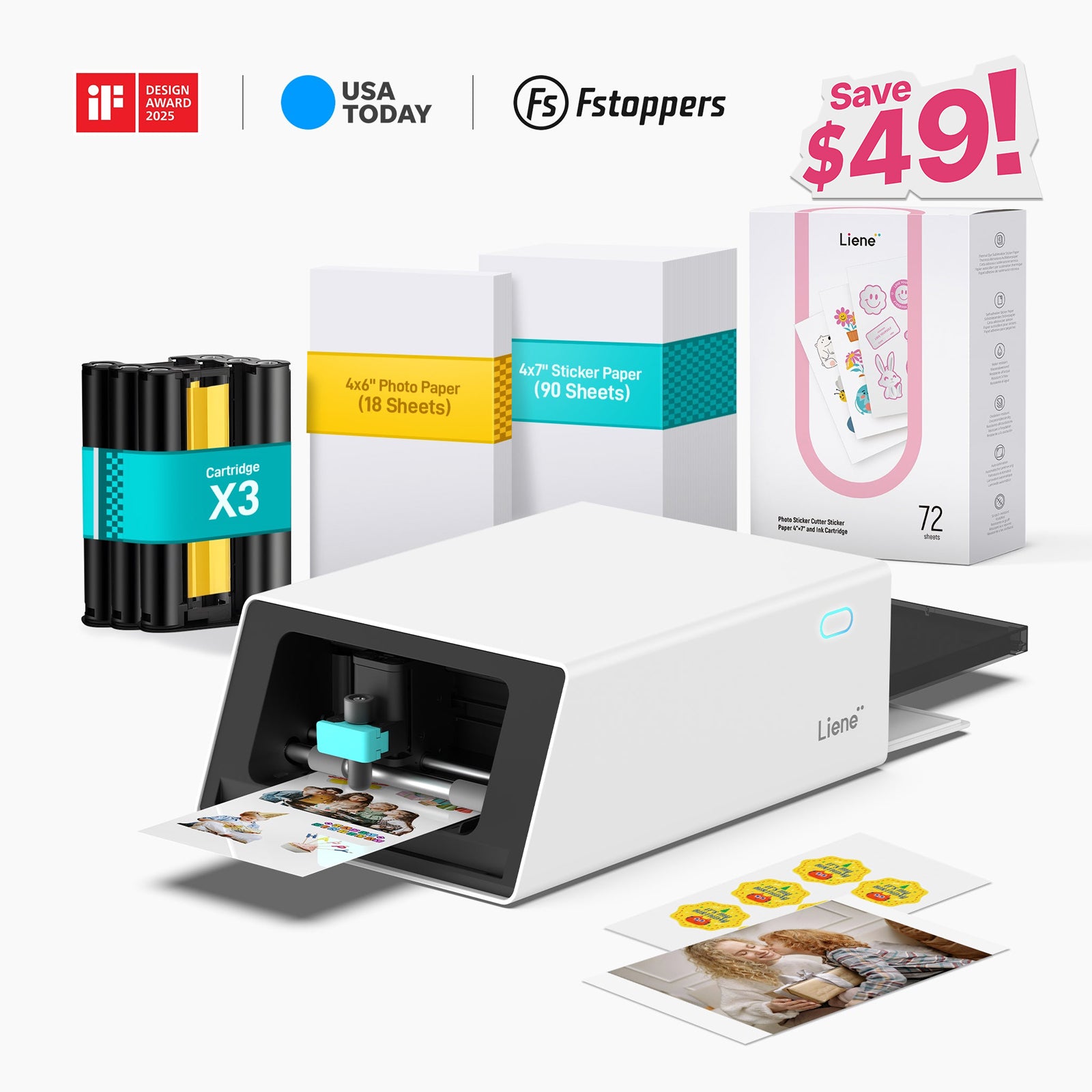 PixCut S1 Photo Sticker Printer and Cutter - Creator Pack