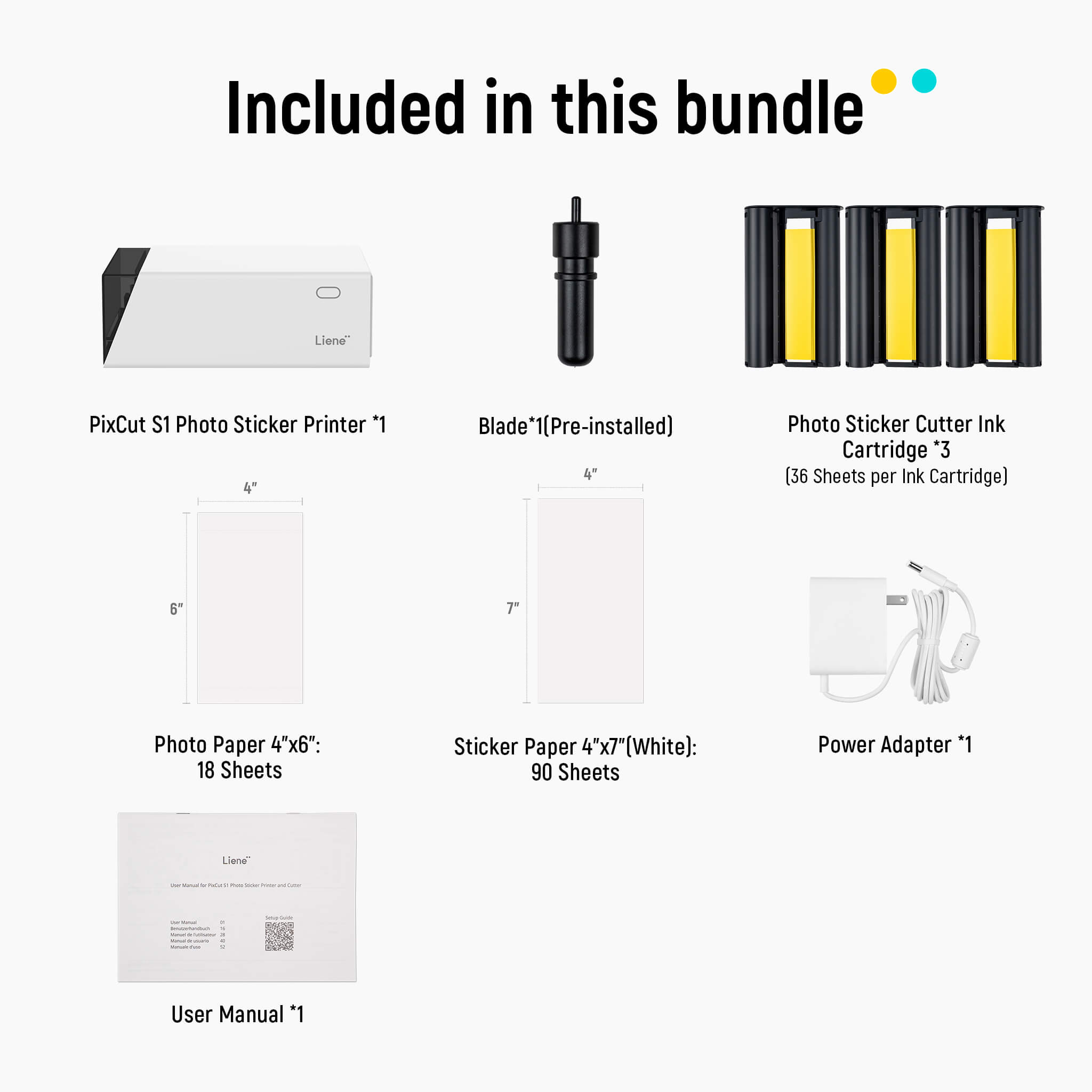 PixCut S1 Photo Sticker Printer and Cutter - Creator Pack