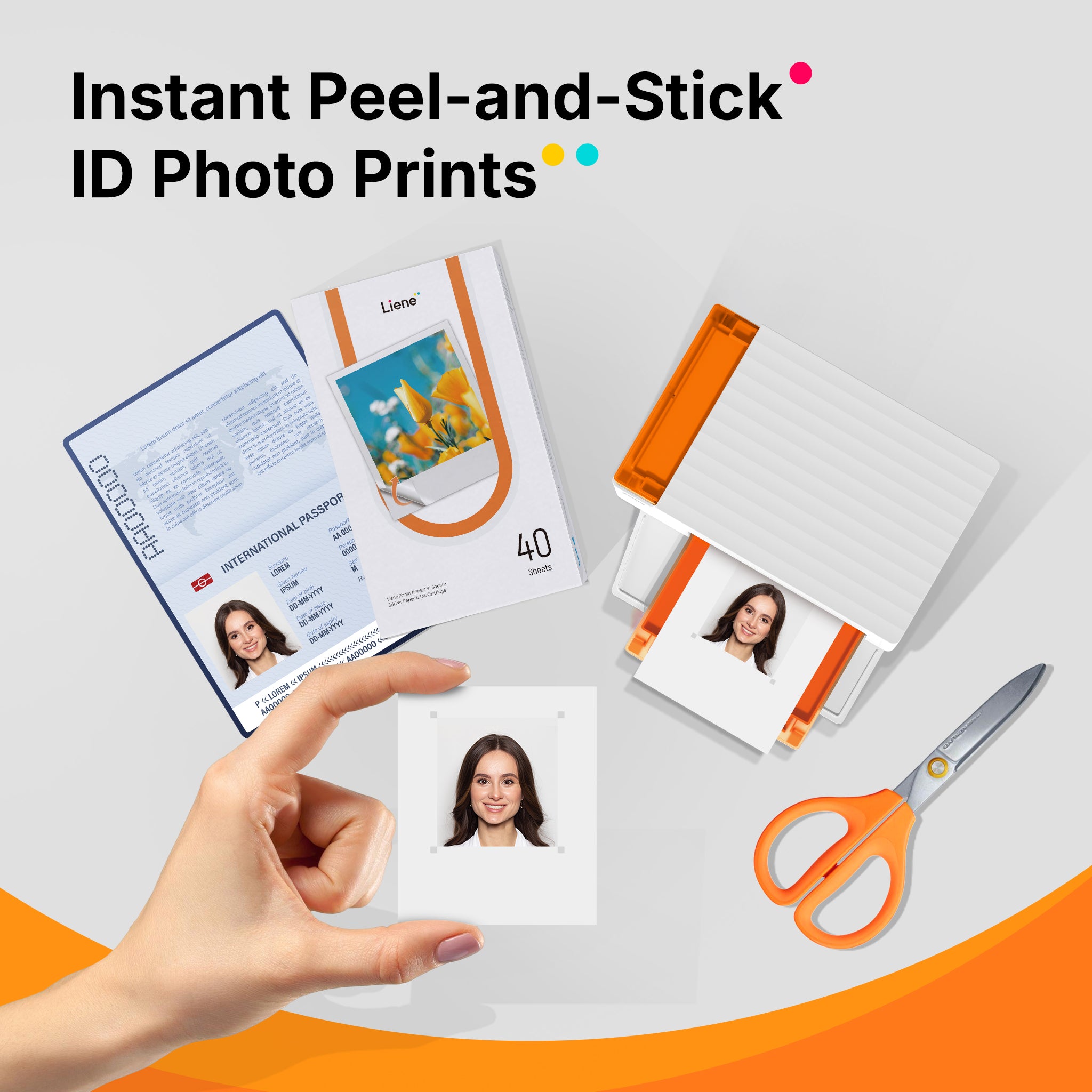 Liene Amber M110 & M210 3x3″ Photo Paper 40 Sheets & 1 Cartridge