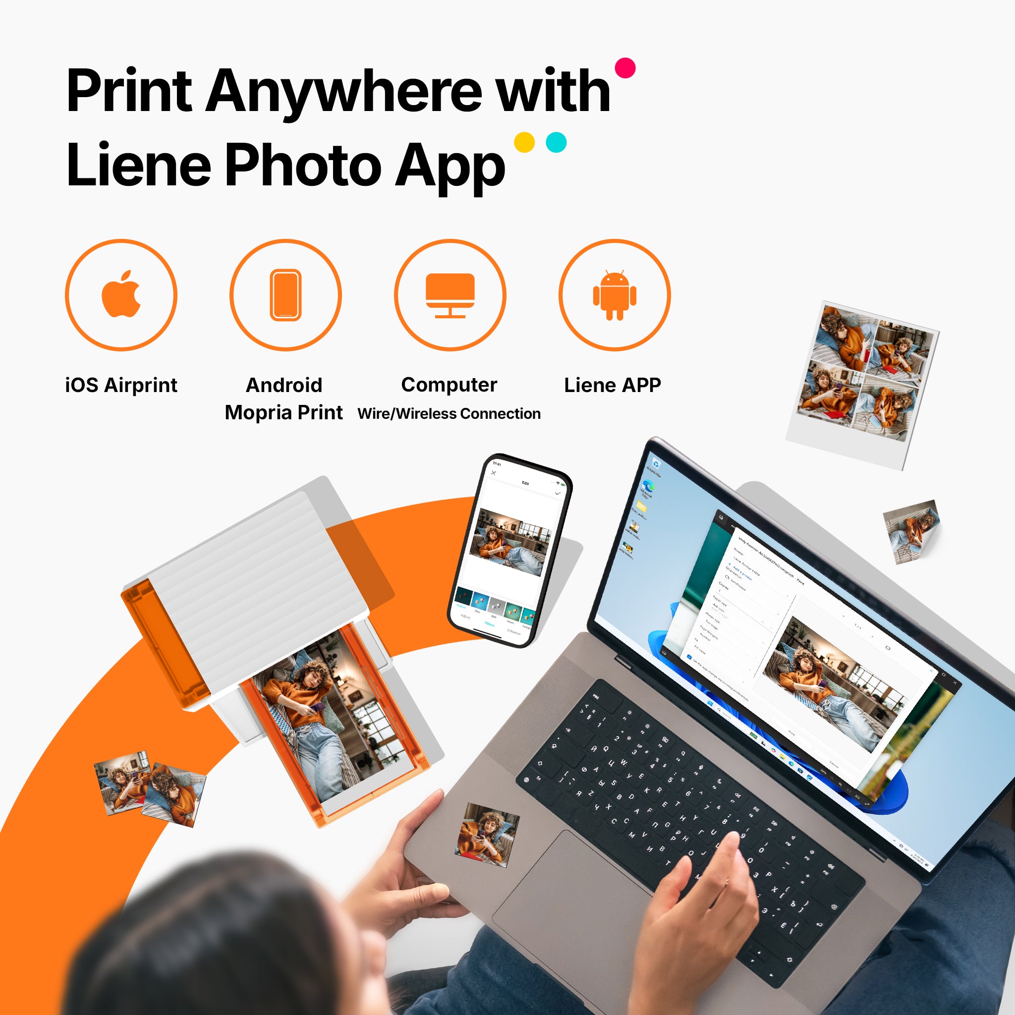 Amber M110 Instant Bluetooth Photo Printer