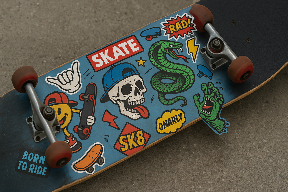 DIY Skateboard Stickers with PixCut S1: Creative Ideas for Your Board