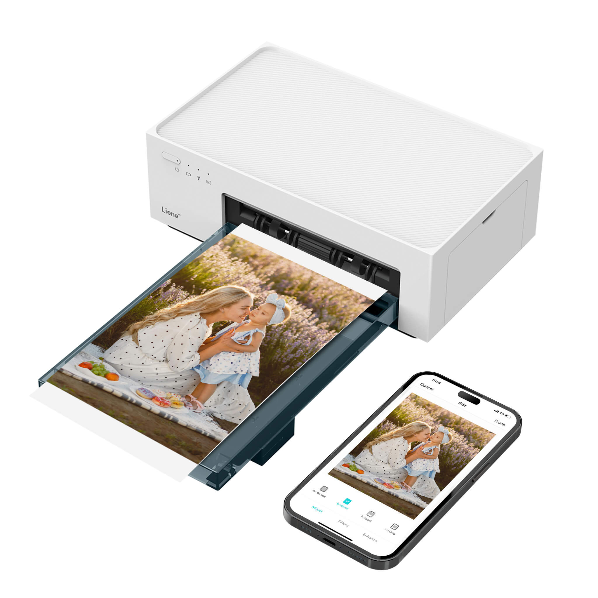 <tc>Liene Amber Sofortfotodrucker Weiß Eingebauter Wiederaufladbarer Akku M200</tc>