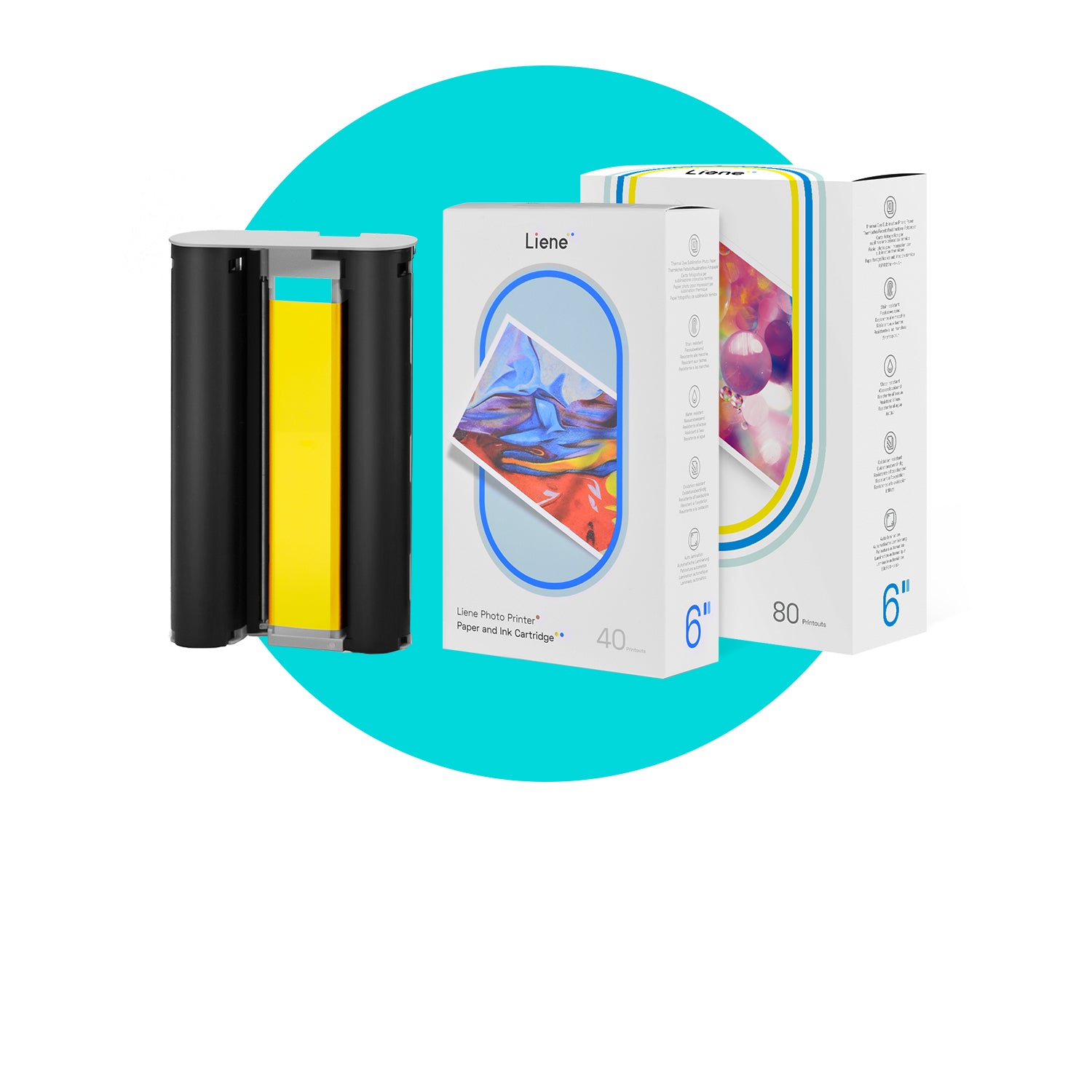 Paper & Cartridges for Liene Photo Printer