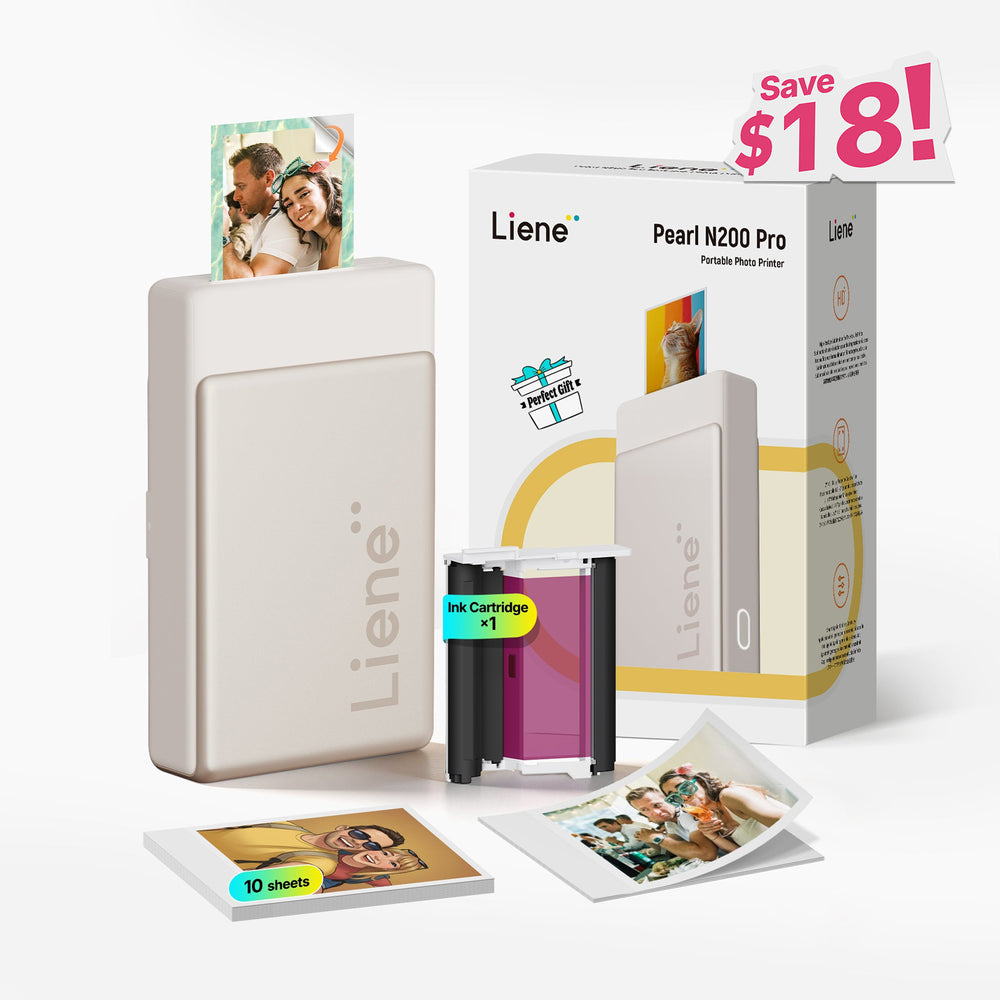 Pearl N200 Pro Portable Photo Printer - Gold