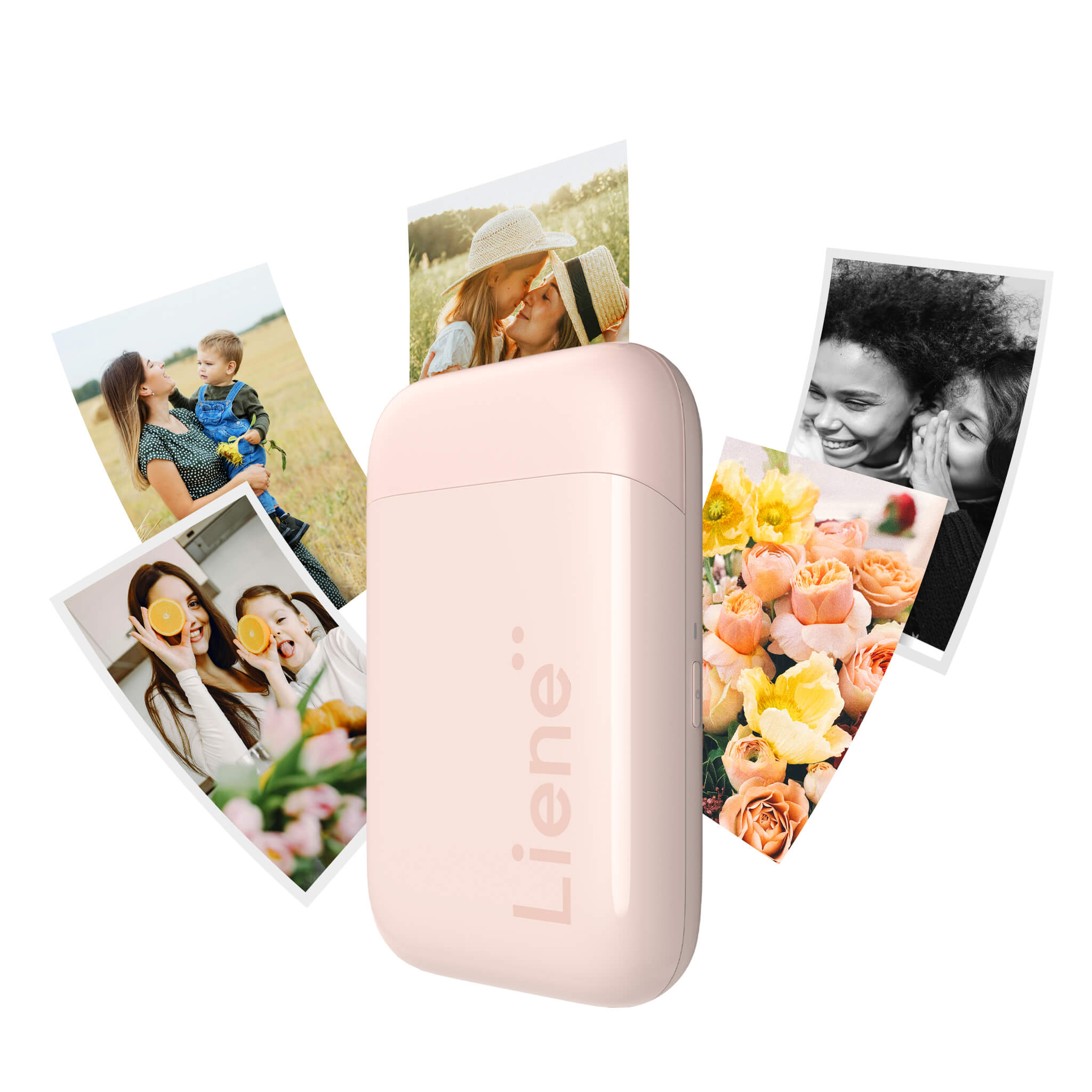 Liene Pearl K100 2x3" Portable Photo Printer - Pink (5 Zink Photo Papers)