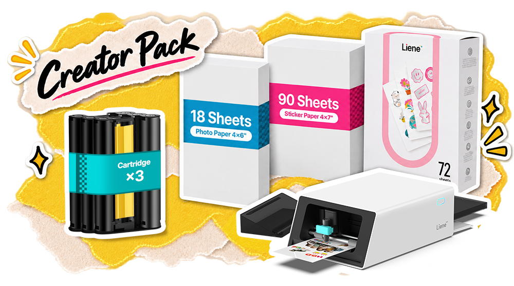 Creator Pack (90 Stickers & 18 Photos)