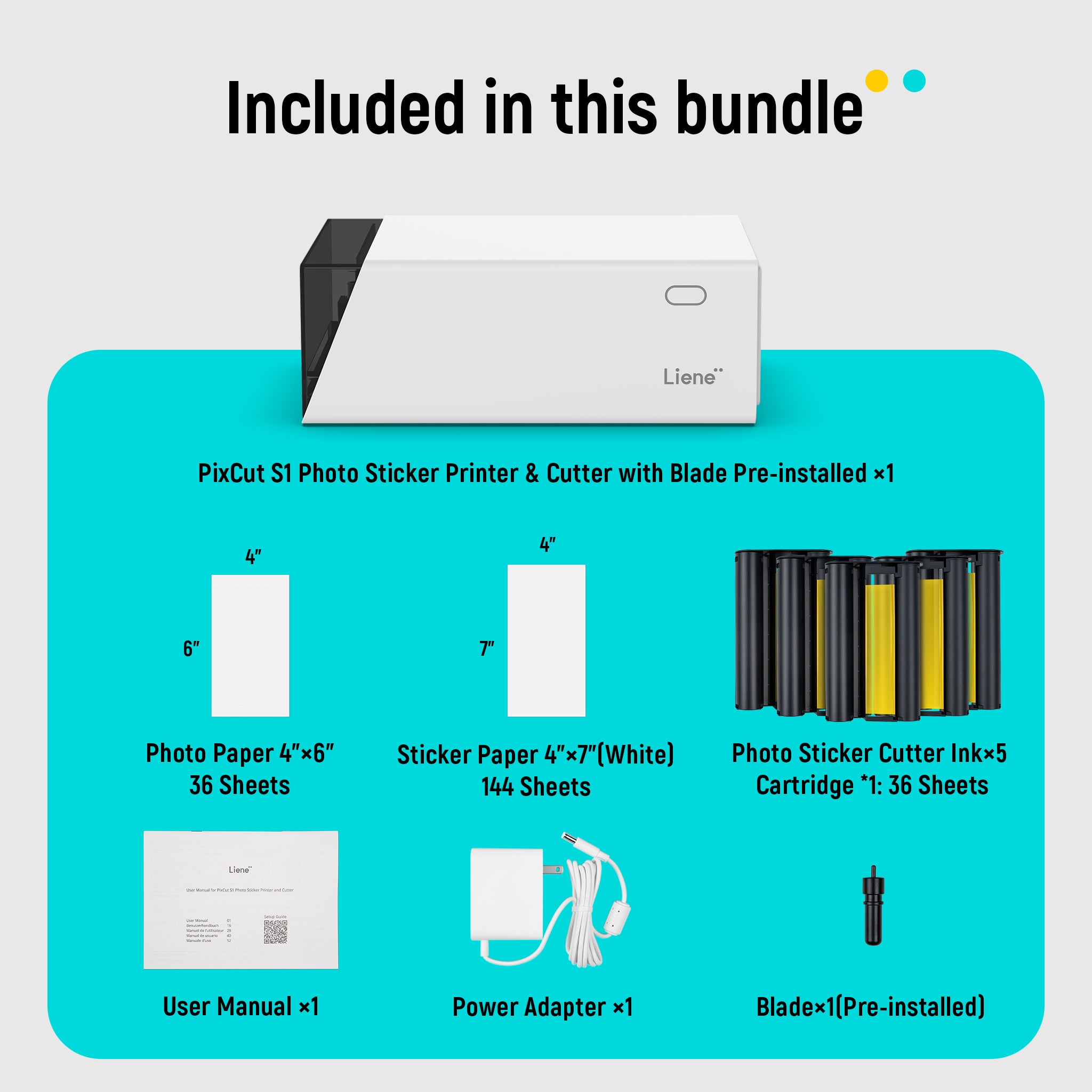 PixCut S1 Photo Sticker Printer and Cutter - Inspire Kit