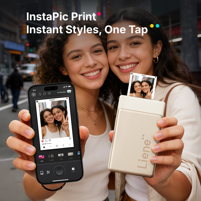 Pearl N200 Pro Portable Photo Printer - Gold | Liene