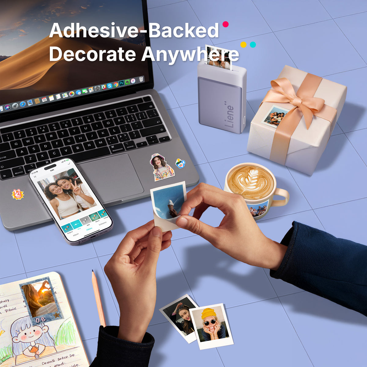 Pearl N200 Pro Portable Photo Printer Bundle (50 Sticker Papers ...