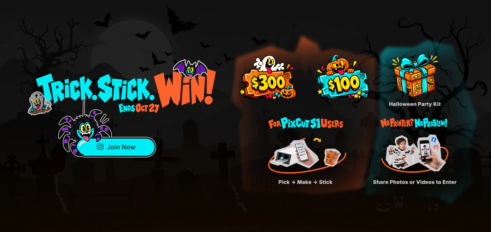 🎃TRICK. STICK. WIN!👻