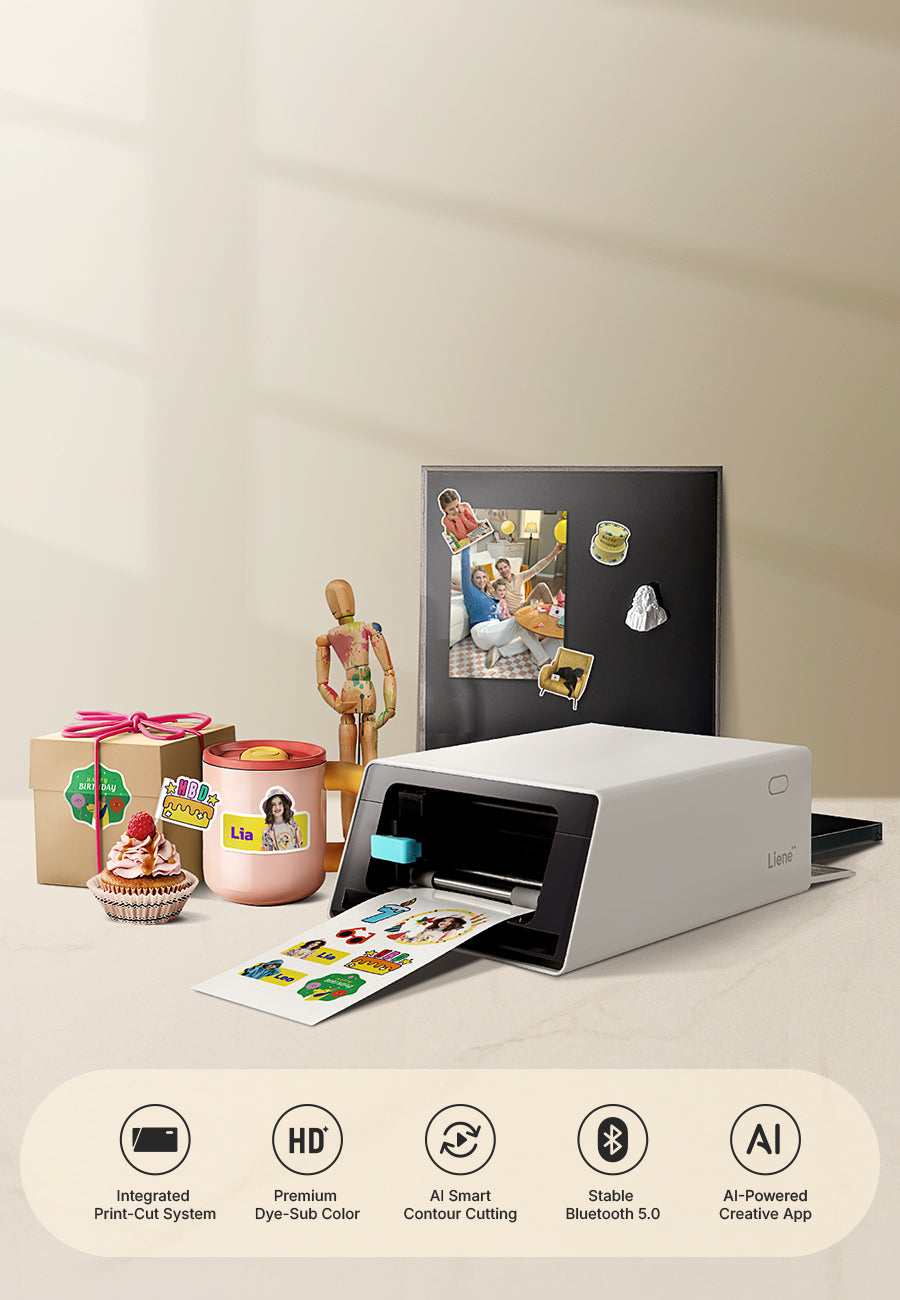 PixCut S1: All-in-One Photo Sticker Printer & Cutter | Liene