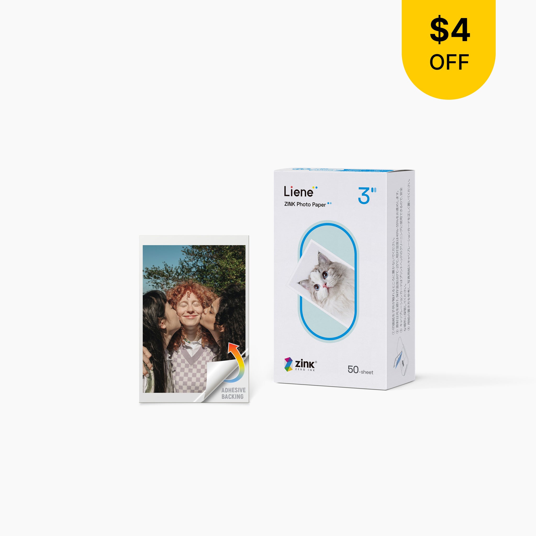 Liene Pearl Series 2x3" Zink-Fotodruckpapier 50 Blatt