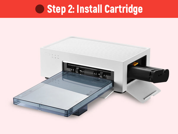 Place the ink cartridge into the printer