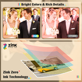 Liene Pearl Series 2x3 Zink Photo Printing Paper 50 Sheets